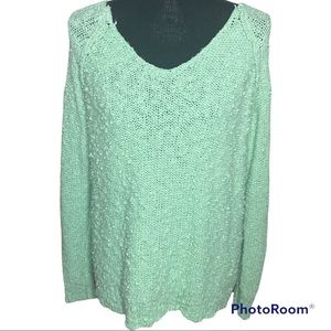 Sonoma Light Green Popcorn Style Sweater